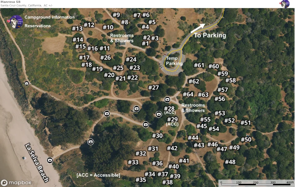Wildcat camp map