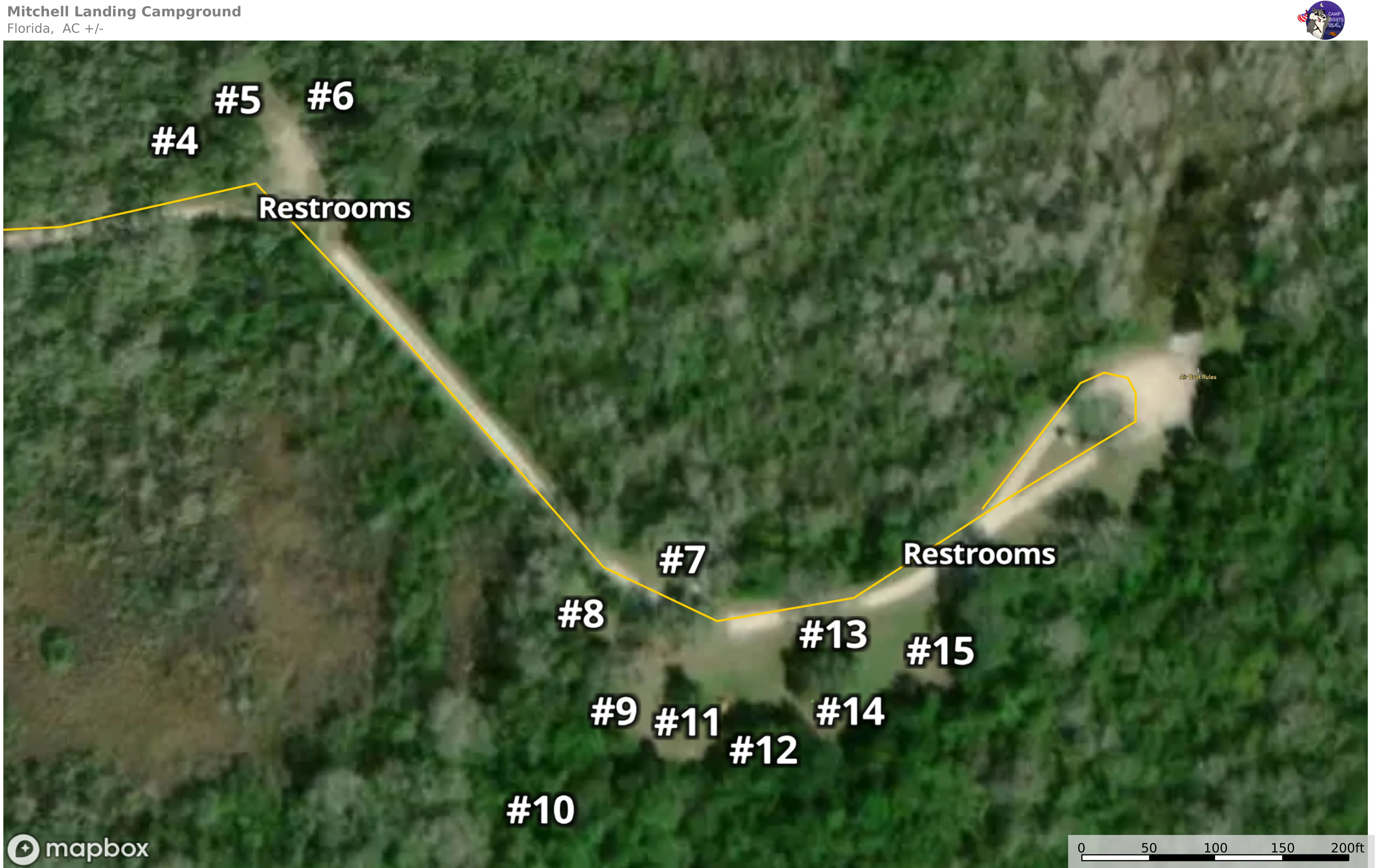Wildcat camp map
