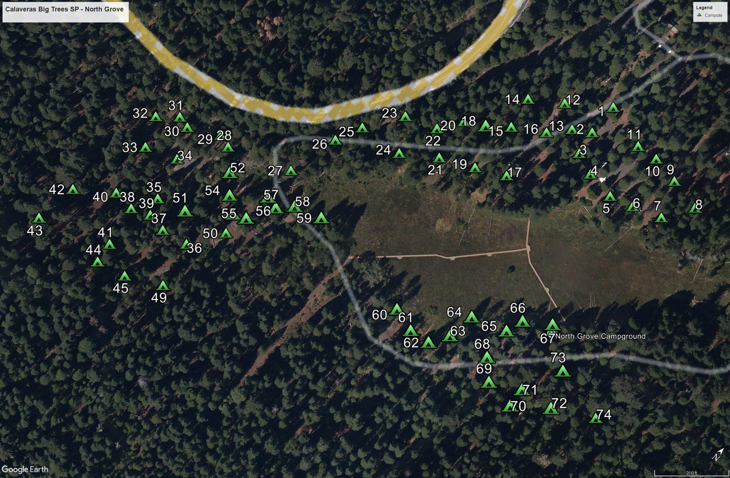 Wildcat camp map