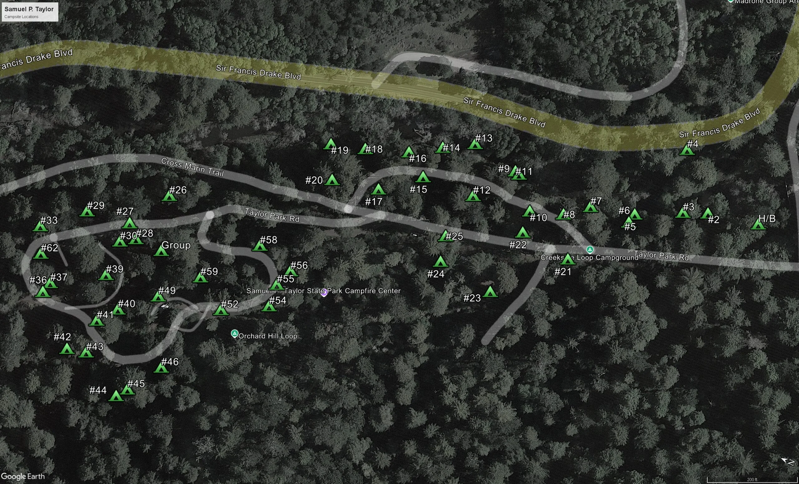 Wildcat camp map